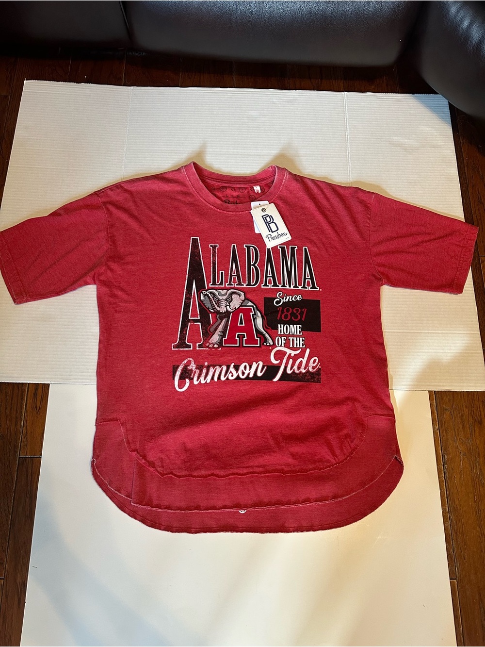 Pressbox Alabama Crimson Tide Graphic Tunic Tee Women’s L NWT